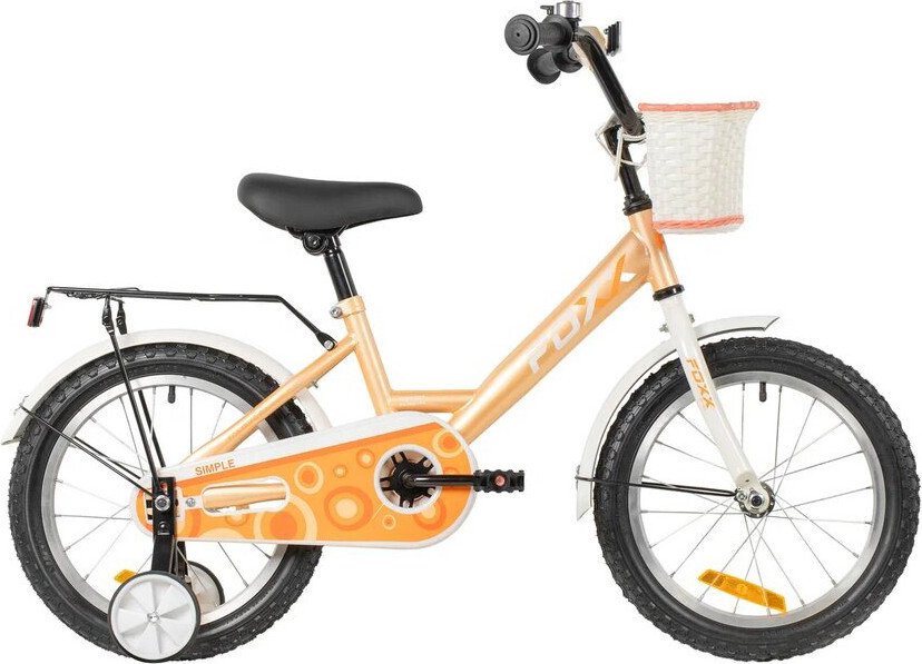 Детский велосипед Foxx Simple 14 2026 144SIMPLE.YE6 (персиковый)