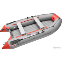 Моторно-гребная лодка Roger Boat Trofey 3500 (без киля, серый/красный)