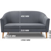 Диван Mio Tesoro Арти (Velutto 32/дерево натуральное)
