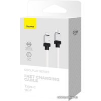 Кабель Baseus CoolPlay Series USB Type-C - Lightning (1 м, белый)