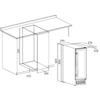 Винный шкаф ZUGEL ZCWI170DB Dual Zone