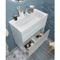  MarkaOne Тумба с раковиной Bumble 60П 1я У90670 (белый)