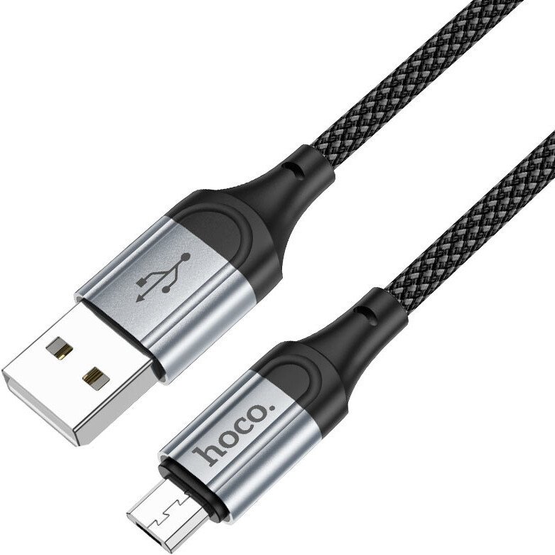 Кабель Hoco X102 USB Type-A - microUSB (1 м, черный)
