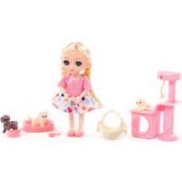 Кукла-питомец Полесье Маша в платье 03359