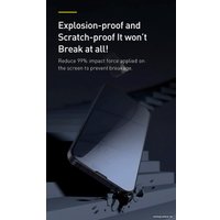Защитное стекло Baseus Tempered Crack-resistant Edge для iPhone 13/13 Pro