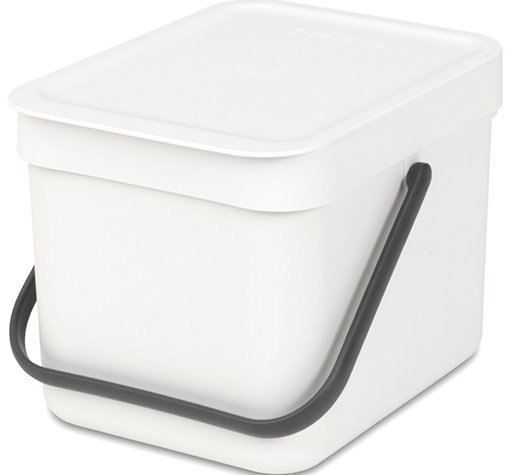 

Мусорное ведро Brabantia Sort & Go 6 л (белый)