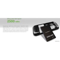 Кнопочный телефон TeXet TM-206 (черный)