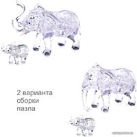 3Д-пазл Crystal Puzzle Два слона 90235