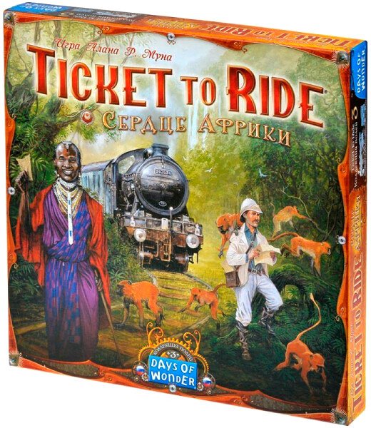 

Детская настольная игра Мир Хобби Ticket to Ride: Сердце Африки