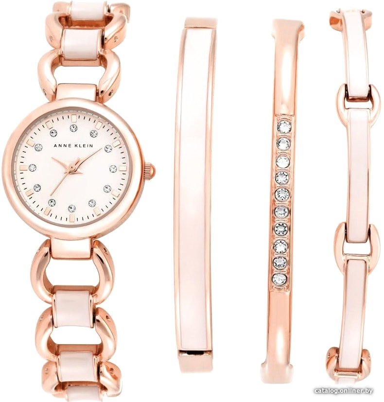 Наручные часы с украшением Anne Klein 1952RGST