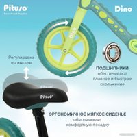 Беговел Pituso Dino EVA 12 (зеленый)