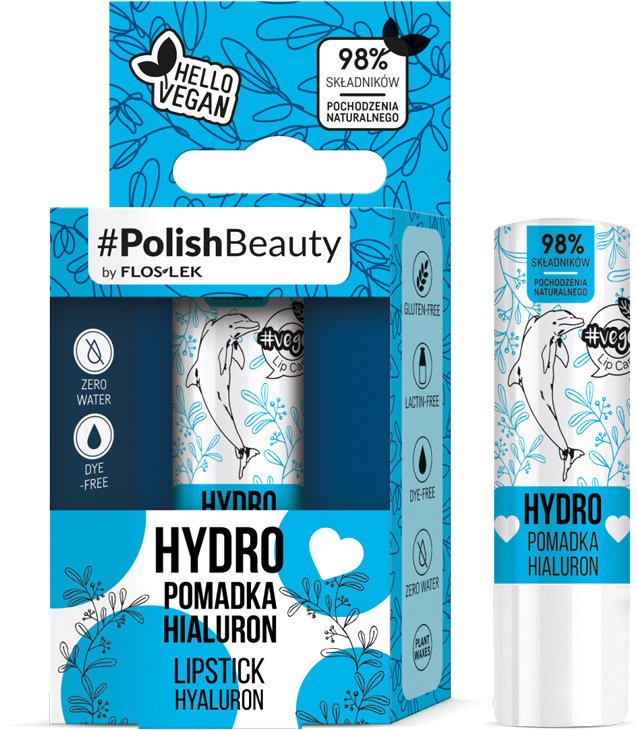 

Floslek Бальзам для губ с гиалуроновой кислотой HYDRO LIPSTICK HYALURON #PolishBeauty, 4.1 г