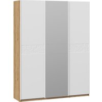 Шкаф-купе Трия Оскар Скания Т2 1800 268702 (ручка белая/дуб крафт золотой/белый снег/белый матовый)