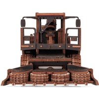 Сборная модель Eco-Wood-Art Кормоуборочный комбайн FS80 PRO с жаткой ЖКС-4.5