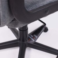 Офисное кресло AksHome Leonidas (пластик/ткань, темно-серый)