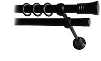 

Карниз для штор Lm Decor Гиро 071 2р гладкий 25/19мм (черный матовый, 1.6м)