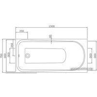 Ванна AM.PM W80A-150-070W-A 150x70 (с каркасом)