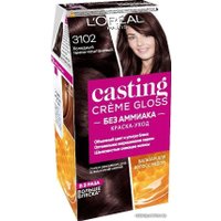 Крем-краска для волос L'Oreal Casting Creme Gloss 3102 холодный темно-каштовый