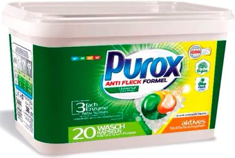 Капсулы для стирки Purox Duo Caps Universal для белого и цветного 20 шт