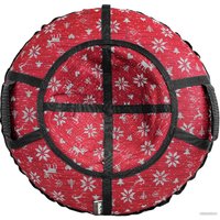 Тюбинг Hubster Люкс Pro S 110 см (тундра, бордовый)