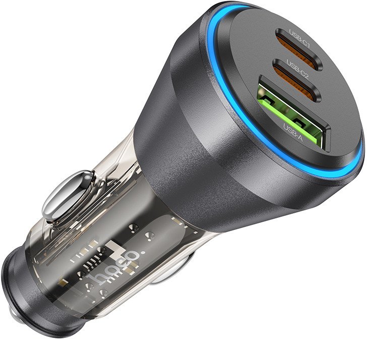 

Автомобильное зарядное Hoco NZ12D (прозрачный)