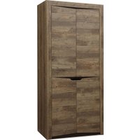 Шкаф распашной Олмеко Лючия 33.03 (кейптаун/венге/белый)