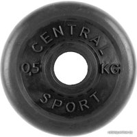 Диск Central Sport Обрезиненный 0.5 кг 26 мм