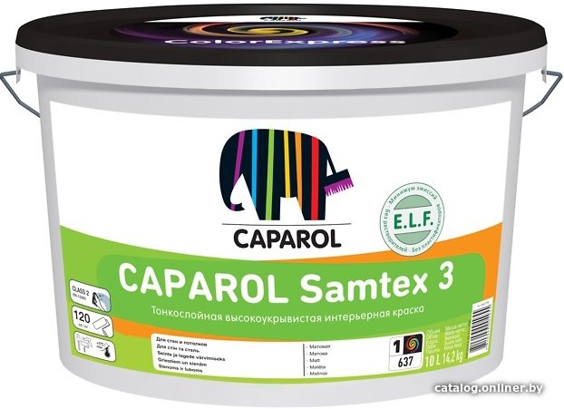 Краска Caparol Samtex 3 (белый, база 1, 10 л)