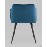 Стул Stool Group Джоэл с подлокотниками vd-joel-b29 (велюр синий)