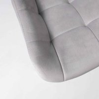 Стул Алвест AV 405 (светло-серый бархат Н-09/белый)