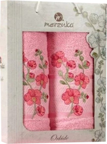 

Набор полотенец Merzuka Orkide 50x90/70x140 в коробке 11038 (розовый)