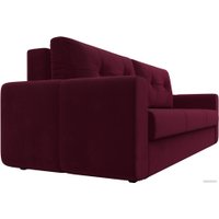 Диван Лига диванов Лига-031 121262 (микровельвет бордовый)