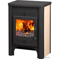 Свободностоящая печь-камин ЭкоКамин Бавария с плитой и теплообменником (ПКП 007)