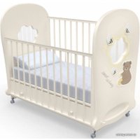 Классическая детская кроватка Nuovita Stanzione Honey Bear Swing (ваниль)