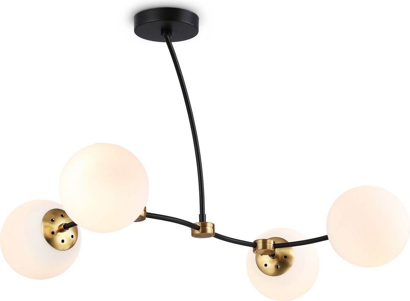 

Люстра средней высоты Ambrella light Traditional TR2544/4 BK/SB