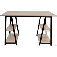 Стол AksHome Topaz 86202 (светлый дуб/черный)