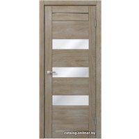 Межкомнатная дверь MDF-Techno Dominika 104 90x200 (дуб шале натуральный, лакобель кремовый) в Бресте