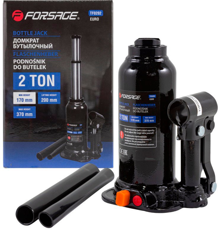 

Бутылочный домкрат FORSAGE F-TF0202(BR)(Euro) 2т