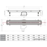 Трап/канал Pestan Slim Line 1050 мм