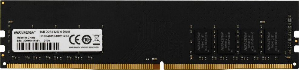 

Оперативная память Hikvision 8ГБ DDR4 3200 МГц HKED4081CAB2F1ZB1/8G