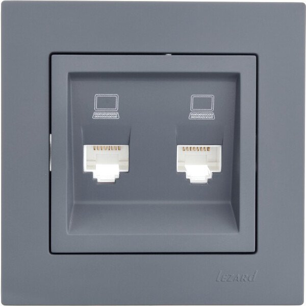 

Розетка компьютерная Lezard Vesna 742-3488-141
