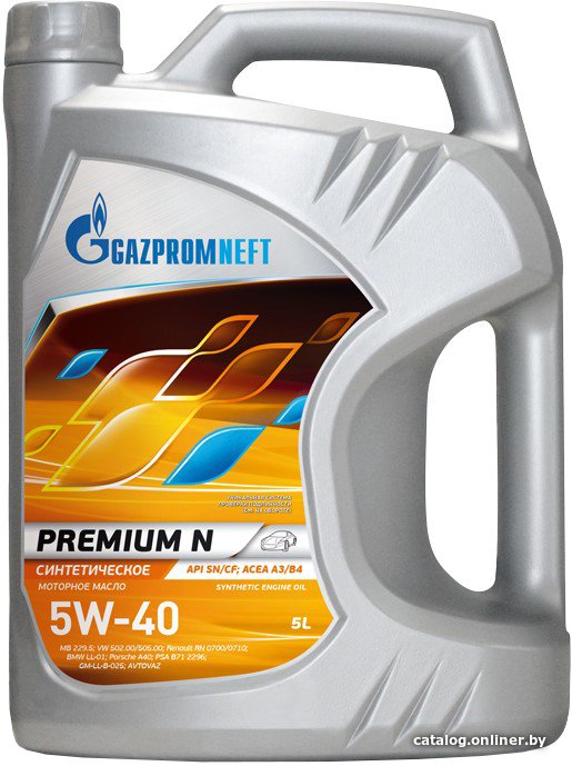 Моторное масло Gazpromneft Premium N 5W-40 5л