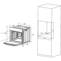 Электрический духовой шкаф ZorG MUN616 (черный/серый)