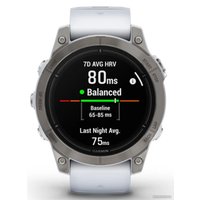 Умные часы Garmin Epix Pro Gen 2 Sapphire 47 мм (титан/белый камень)