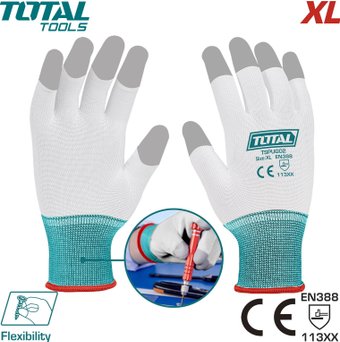 Перчатки из полиэстера Total TSPUG02-XL