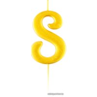 Свеча для торта Meshu Цифра 8 MS_59556 (золото)