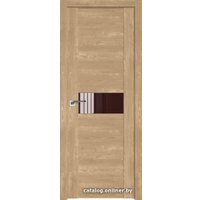 Межкомнатная дверь ProfilDoors 2.05XN L 80x200 (каштан натуральный, стекло коричневый лак)