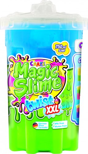 Слайм Craze Magic Slime Разноцветный XXL Кручу-верчу 34934.E (синий/зеленый/розовый)