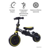 Беговел-велосипед Bubago Flint BG-F-3 (черный/желтый)