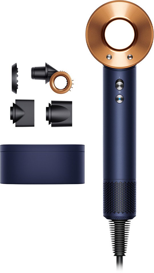 

Фен Dyson HD15 Supersonic (с переходником на евровилку, берлинская лазурь/медный)